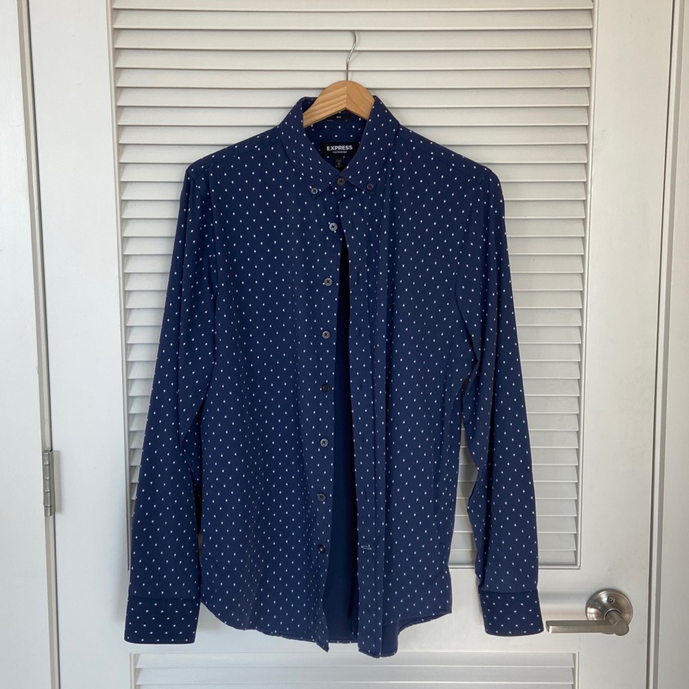 Mens Express slim fit performance shirt small